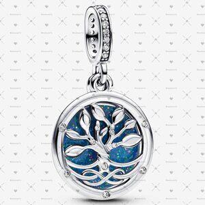 Pandora Glow-in-the-dark Infinity Tree Double Dangle Charm